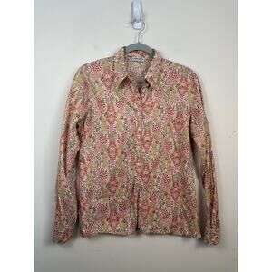 Liberty of London Button Down Cotton Vintage Size Small Floral EUC